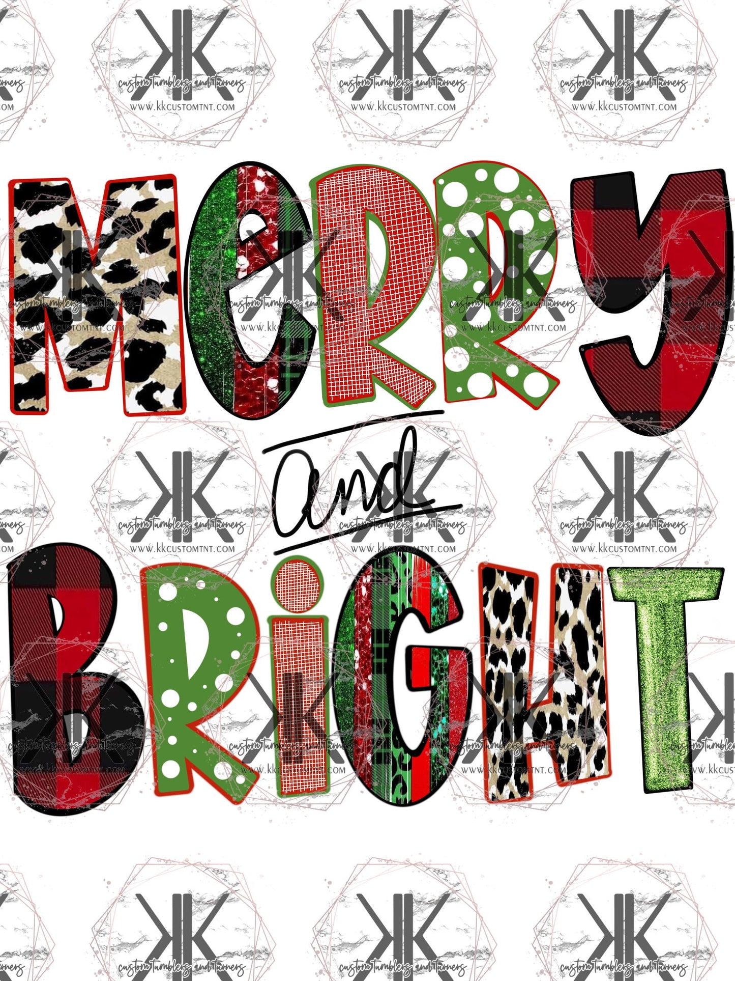Merry & Bright PNG DTF