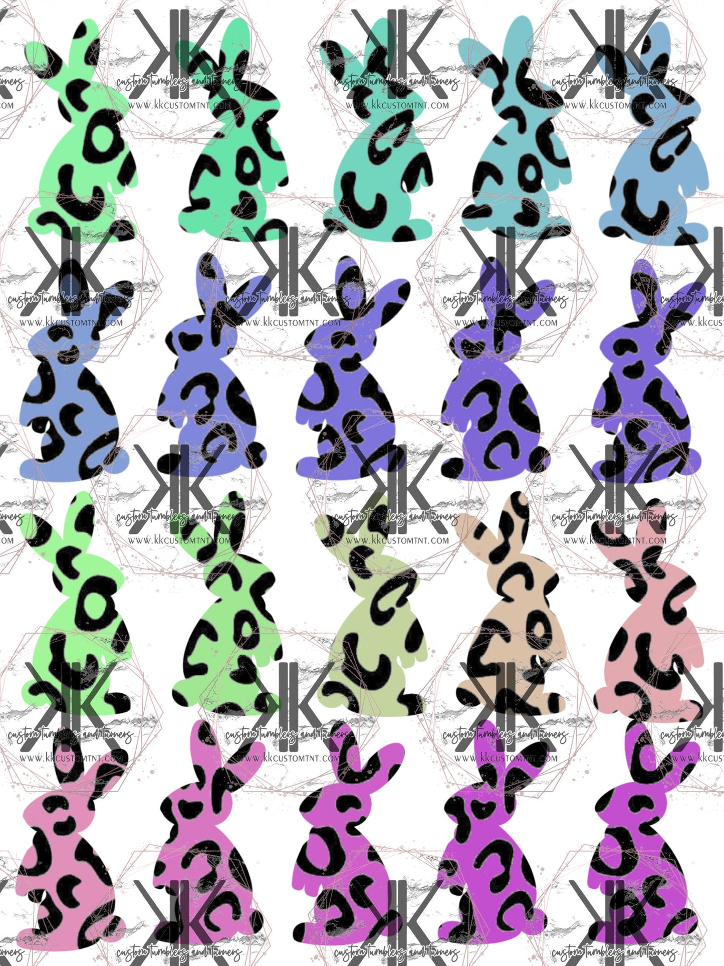 Leopard Bunnies  PNG**Digital Download Only**