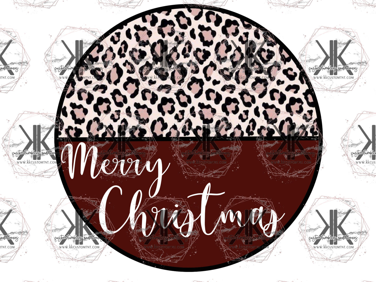 Leopard Merry Christmas PNG **Digital Download Only**