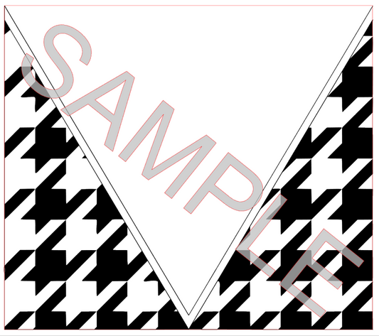 V SPLIT HOUNDSTOOTH SVG **Digital Download Only**