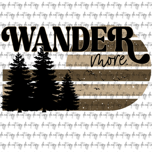 WANDER MORE UV DTF DECAL