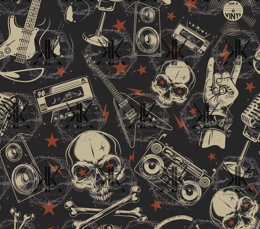 Rock & Roll Skulls Full Wrap PNG **Digital Download Only**