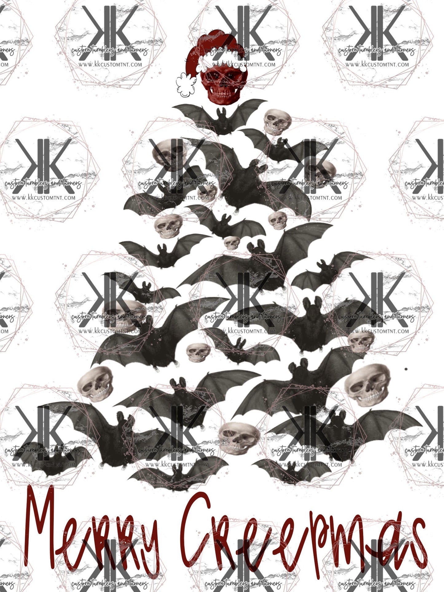 Merry Creepmas Bats DTF