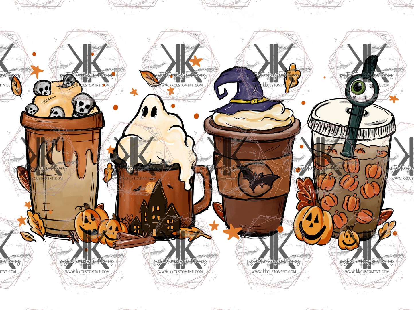 HALLOWEEN ICED COFFEE DTF PRINT