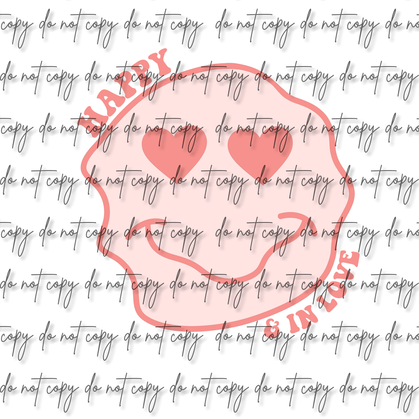 HAPPY IN LOVE SMILEY DTF (WITH POCKET OPTION)