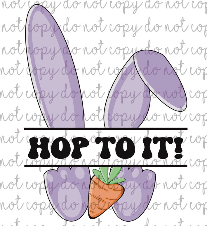 HOP TO IT X 2 PNG *Digital Download Only**