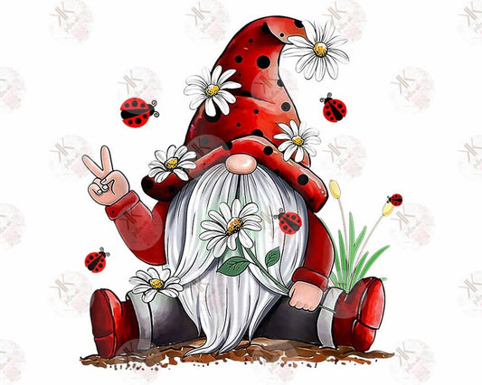 Ladybug Gnome LOVE PRINT ONLY