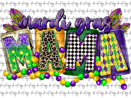 MARDI GRAS MAMA DTF TRASNFER