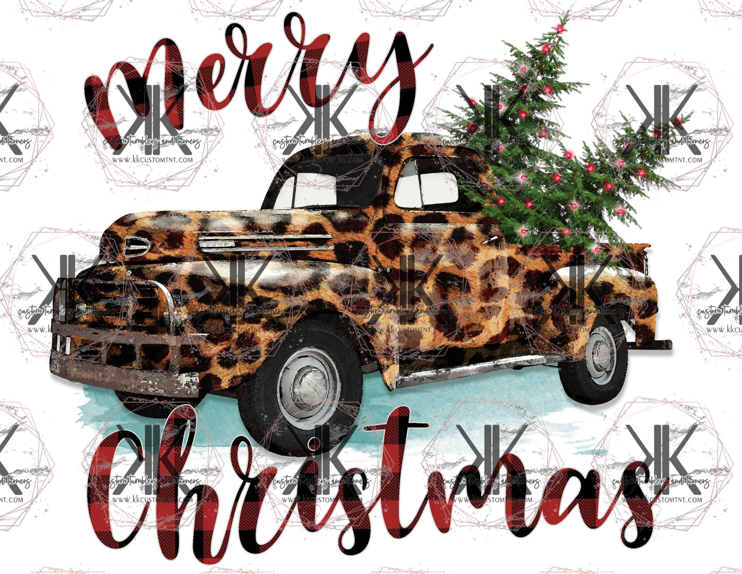 Vintage Truck Christmas DTF