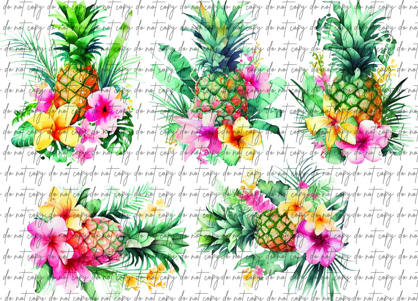 FLORAL PINEAPPLES BUNDLE