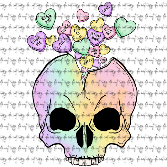 RAINBOW SKULL DTF (SWEARY OR NON OPTION)