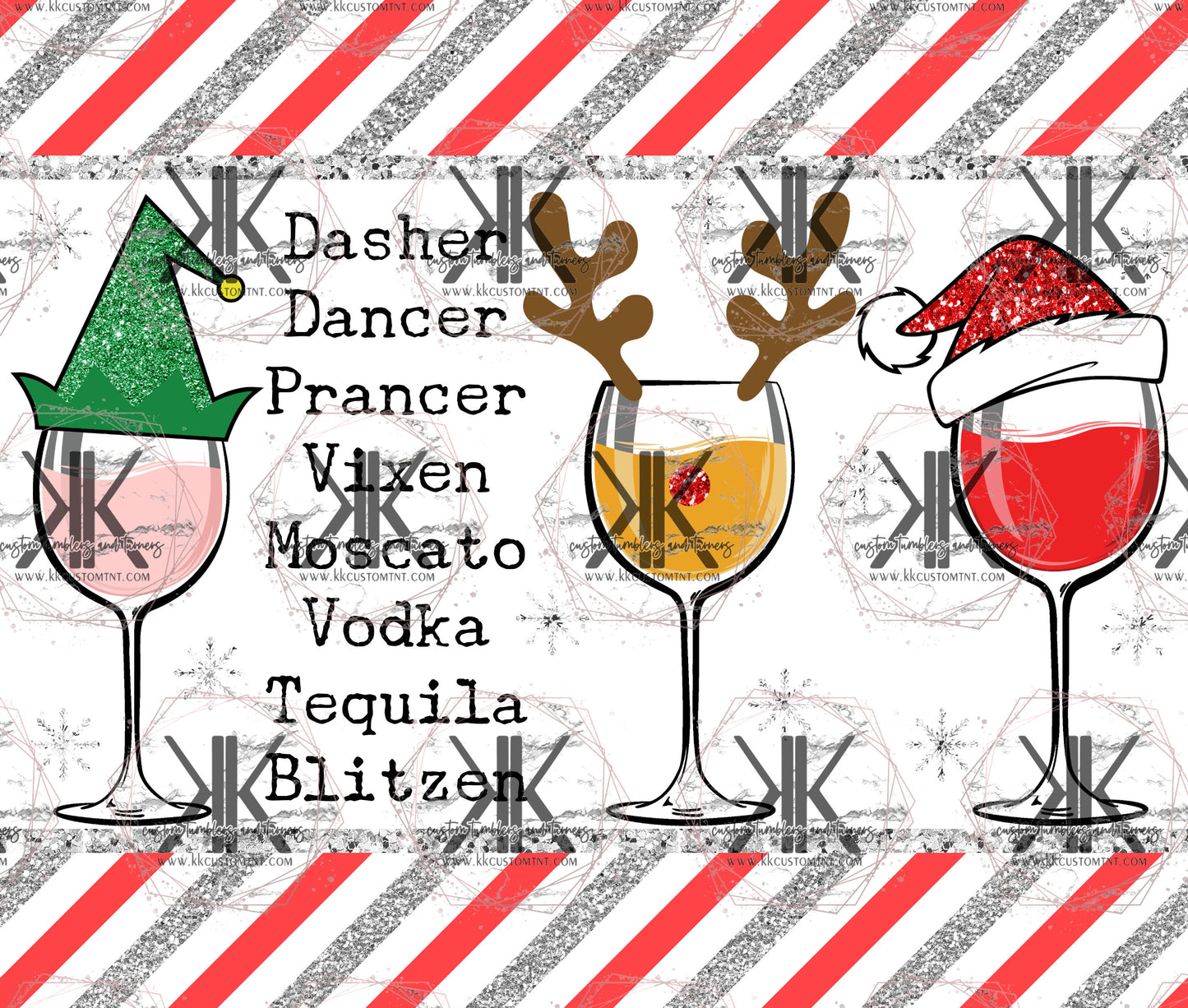 Drunk Reindeer 2 Sublimation Print/Custom