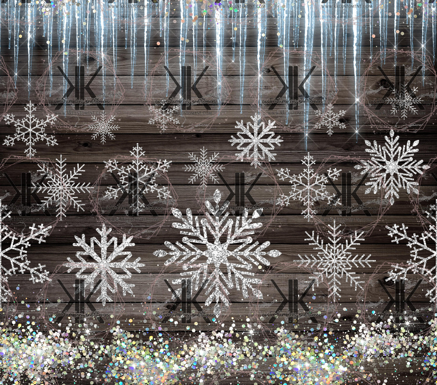 Sparkling Snow Sublimation Print/Custom