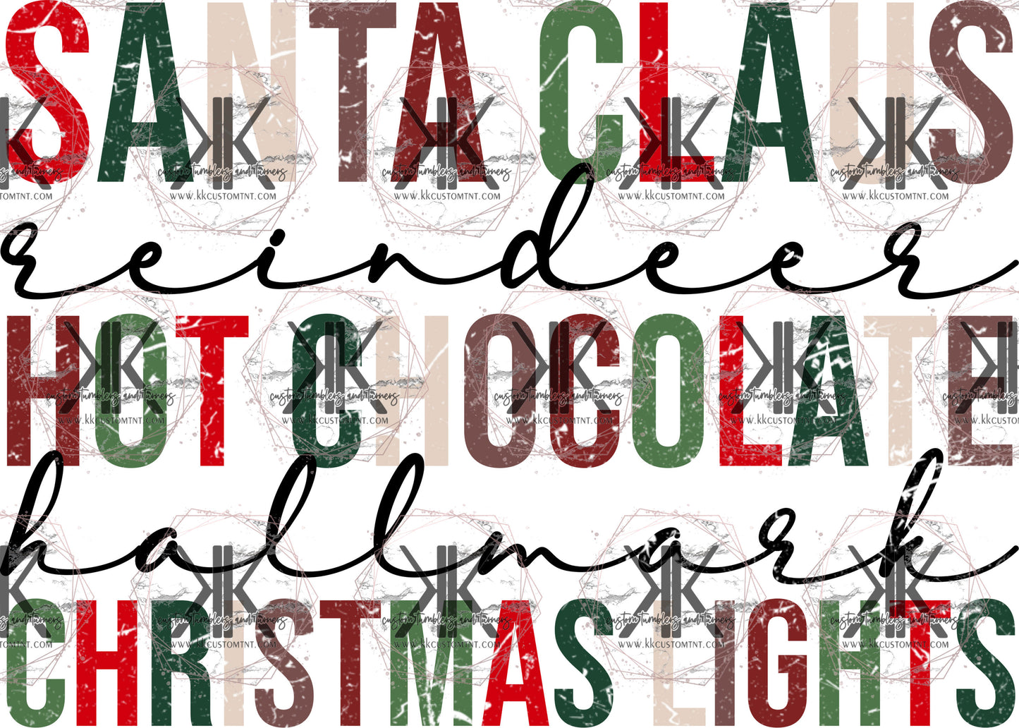 X-Mas Words  PRINT ONLY