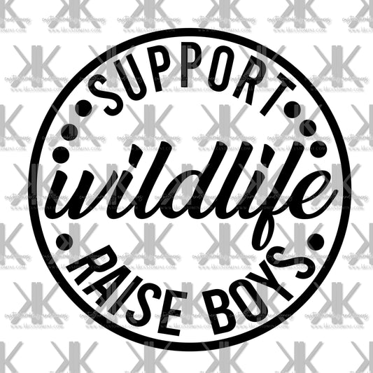 SUPPORT WILDLIFE RAISE BOYS DTF